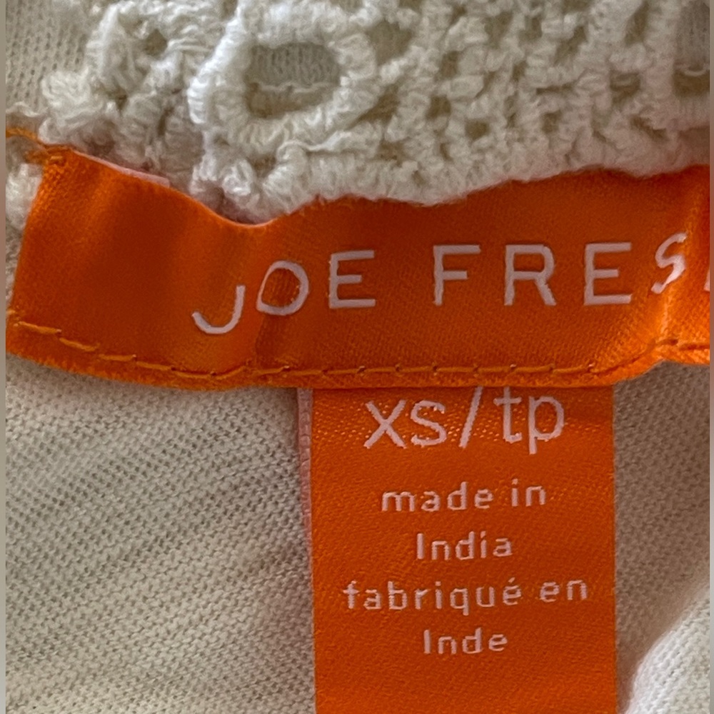 Joe Fresh Cream Crochet Razor Back Tank - XS - Picture 6 of 7